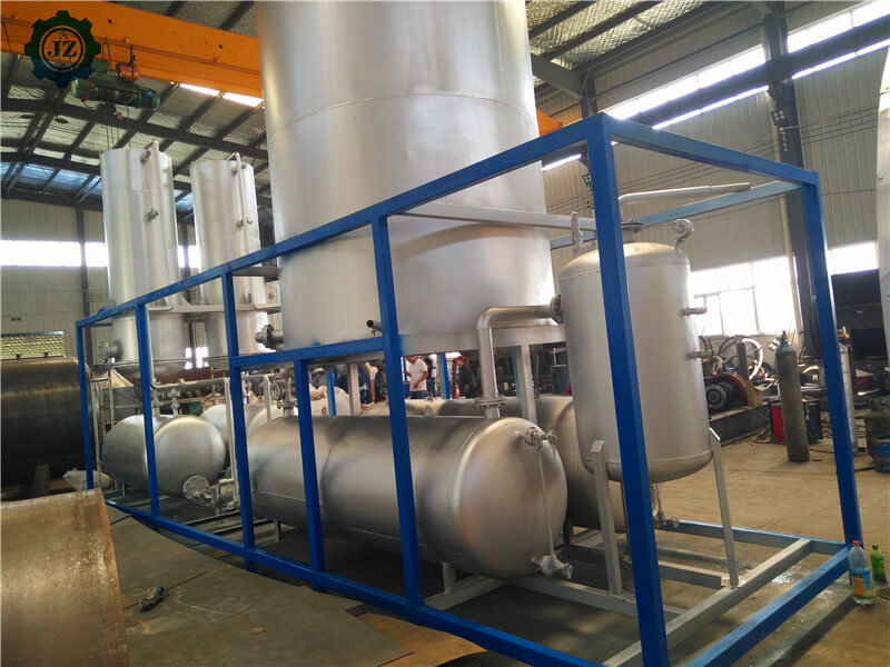 Low Sulphur 75%-80% Diesel Yield Used Oil Refining Waste Oil Distillation Machine
