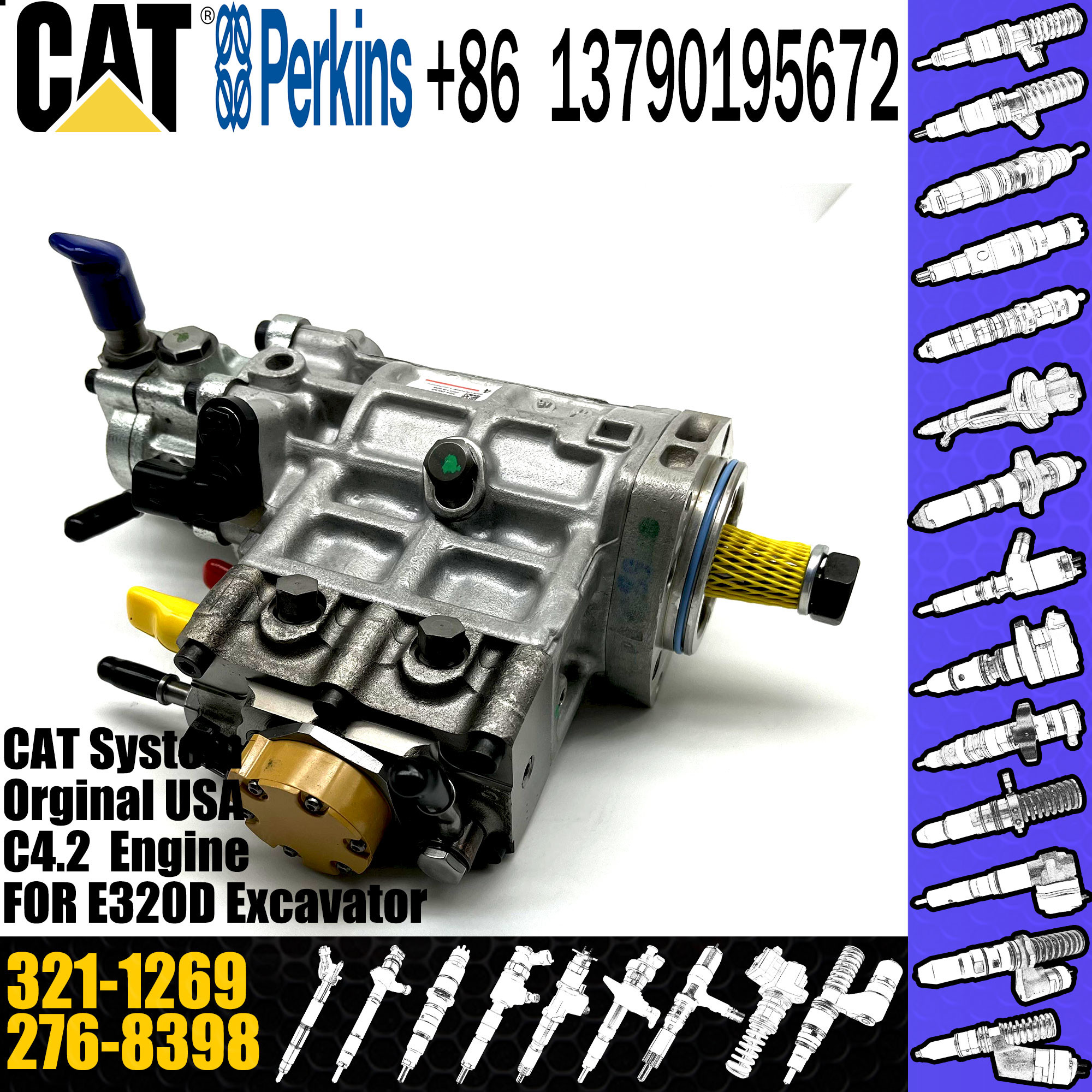 CAT 320D pump Diesel Injection Pump 276-8398 291-5919 315-3019 321-1269 368-9171