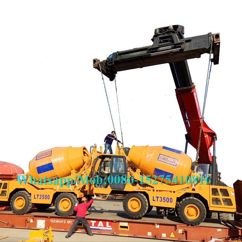 Computerized Road Construction Equipment , Small Concrete Mixer Machine All Wheel Drive