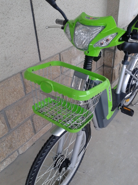 Single Speed 12AH 48V Battery Electric Bike With Steel Suspension Front Fork