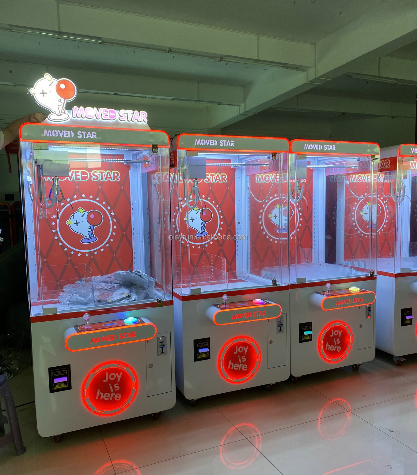 Hot Brazil Black Prize Machines 710 mm Custom Doll Claw Machine 4 Side Transparent Claw Crane Machine