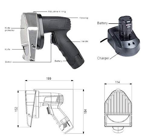 Electric Slicer 220V TüRkiye Barbecue Cutter Portable Wireless