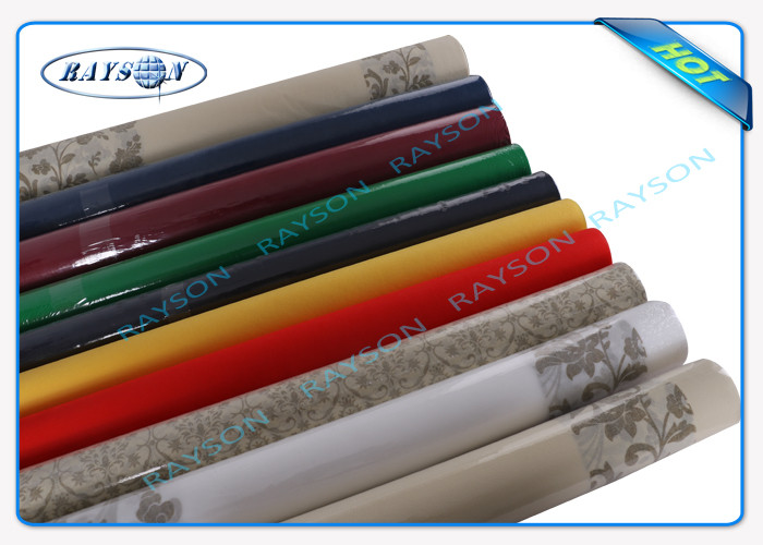 Shrink Film Packing Non Woven Tablecloth In Small Roll For Restaurant / Party
