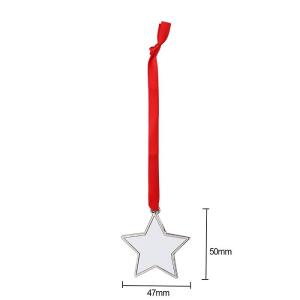 Blank Metal Sublimation Christmas Ornament Christmas Tree Hanging Decorations