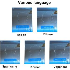 Automatic Measurement Walk Through Temperature Scanner 8" Face Recognition Alarm