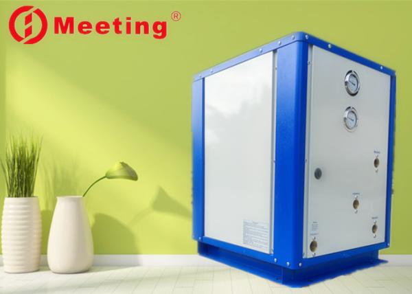 Water source heat pump electric water heater for domestic hot water radiator