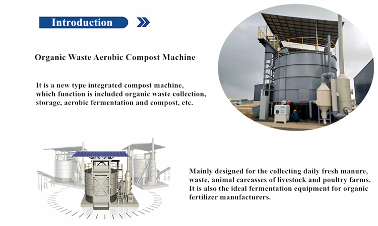 1-10T/H Capacity Composting Machine for Garden and Kitchen Waste in Carbon Steel