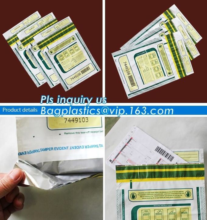 Document safe tamper proof bank deposit bag, Steb Plastic Money Pe Bank Deposit Coin Security Pouch Bags With Seal For C