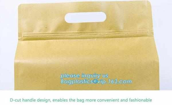 Cookie Standup Bolsas De Papel Para Comida Horizontal Snack Packaging Bags