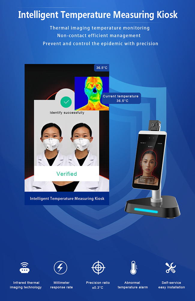 Intelligent Body Infrared Thermometer Facial Recognition Temperature Measurement