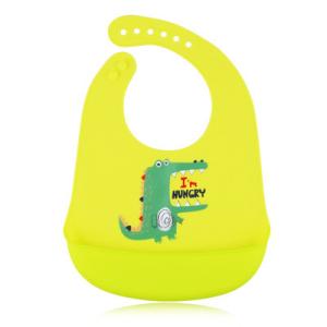 China Monkey Shape Soft Silicone Bib , Adjustable Bibs Supreme Silicone on sale