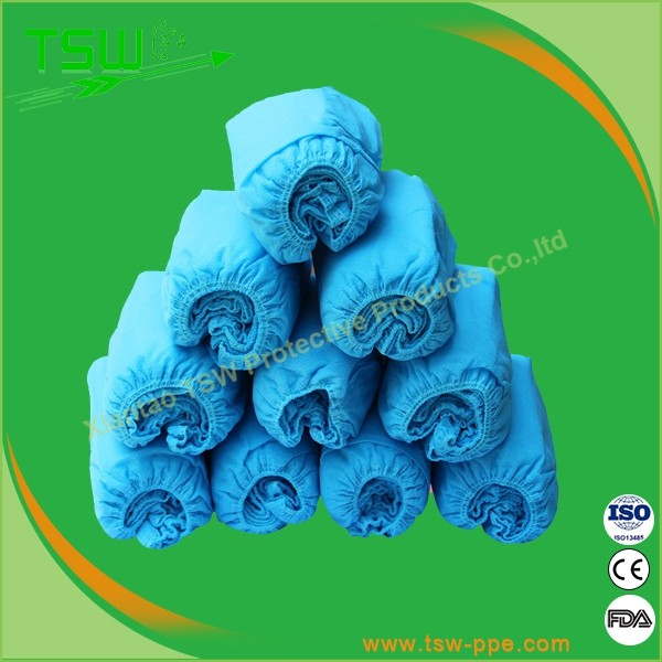 ISO13485 Disposable 25gsm PP PE Anti Dust Shoe Cover