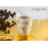 Buy cheap 350CC Mug With Real Gold New Bone China Ceramic Gift Set For Tea from wholesalers