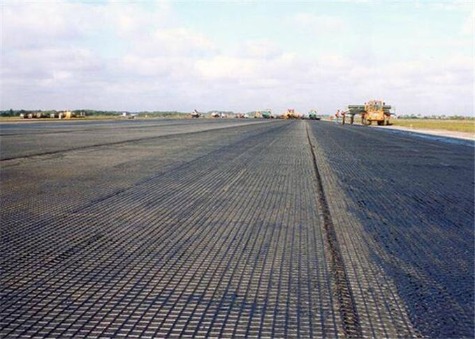 High Tensile Elastic 30KN Glass Fiber Geogrid