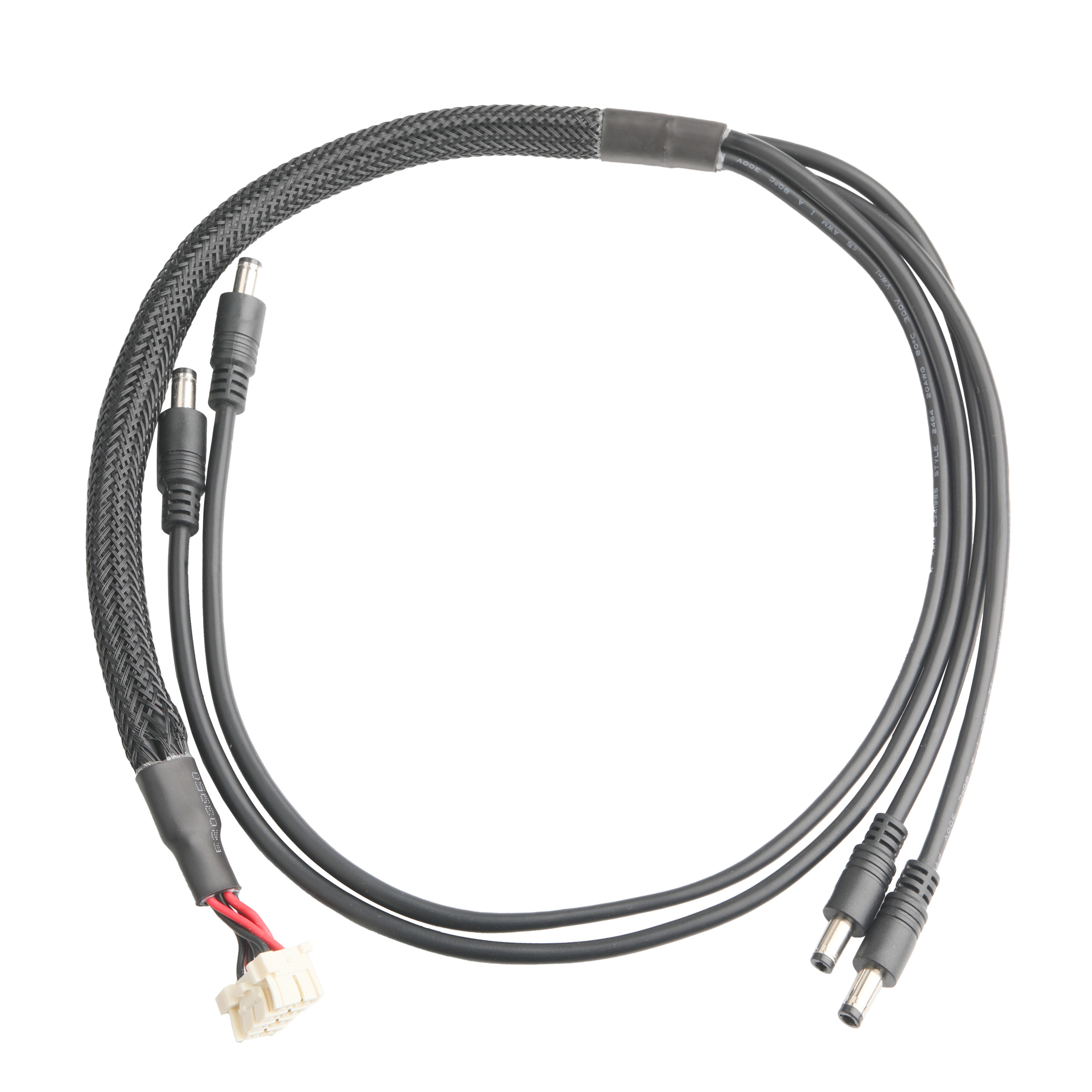 HRS Cable Connector 1-1971905-4 HSG*1PCS AND To DC Plug 2.5*5.5mm Solder Type PVC Appearance Molding