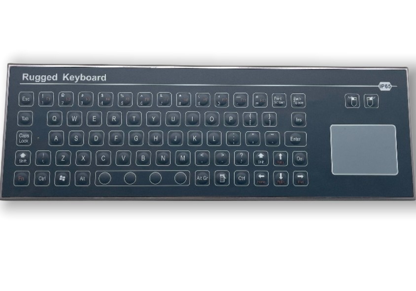 Customized Industrial Keyboard With TouchPad IP67 PET Explosion Proof Keyboard