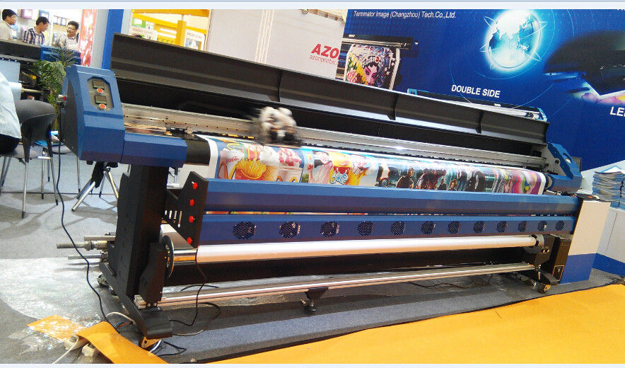 7703l Eco Solvent Ink Printers 3.2m , 3 Epson Dx7 Printhead