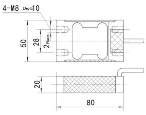 4kg 8kg 10kg 12kg 20kg 50kg C3 high accuracy load cell sensor for auto quantitative packing machine