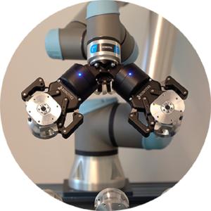 Adaptive Gripper Robotiq 2F-140 Work For Machine Tending And Engine Assembly Use