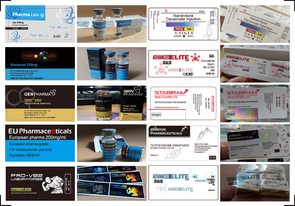 Round 5cm Diameter Laser Paper Hologram Glass Vial Labels