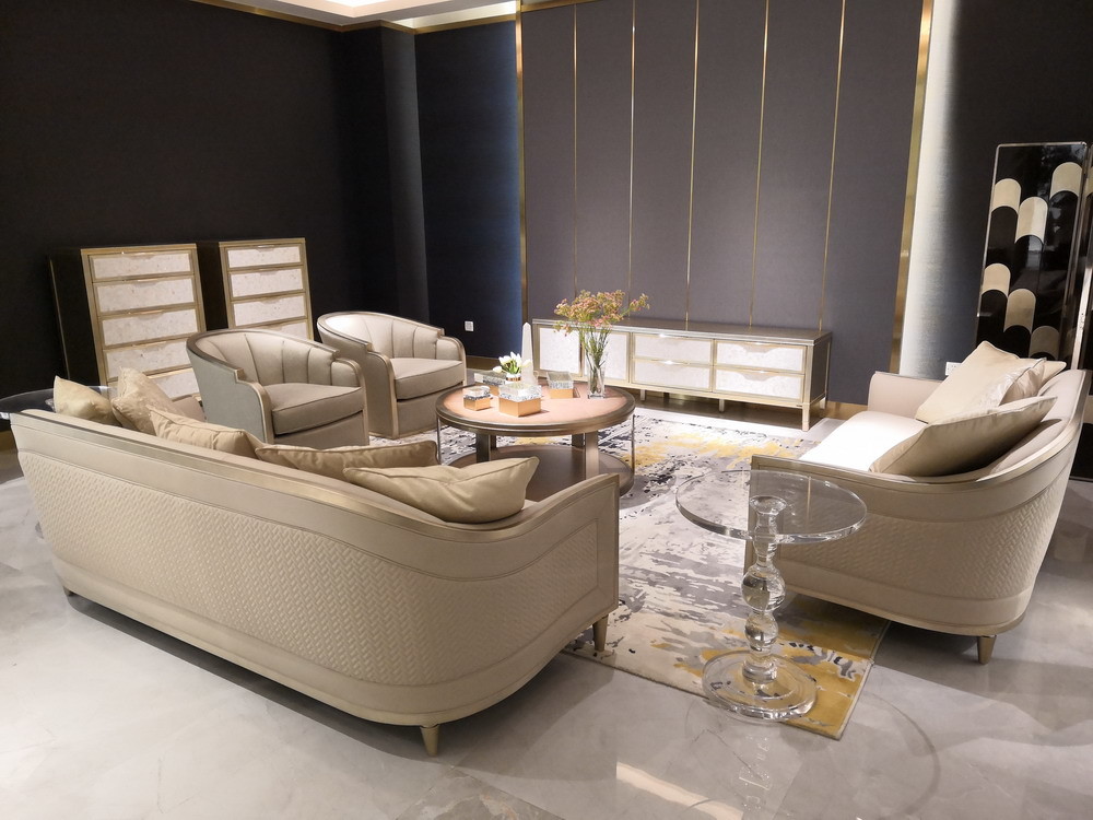 Custom made furniture factory who supply hotel furniture console table and coffee table for Lobby Leisure furniture