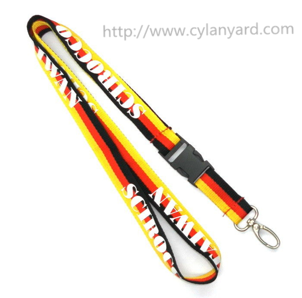 triple color woven lanyards