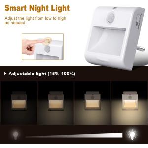 4m Detection Plug In Led Motion Sensor Night Light