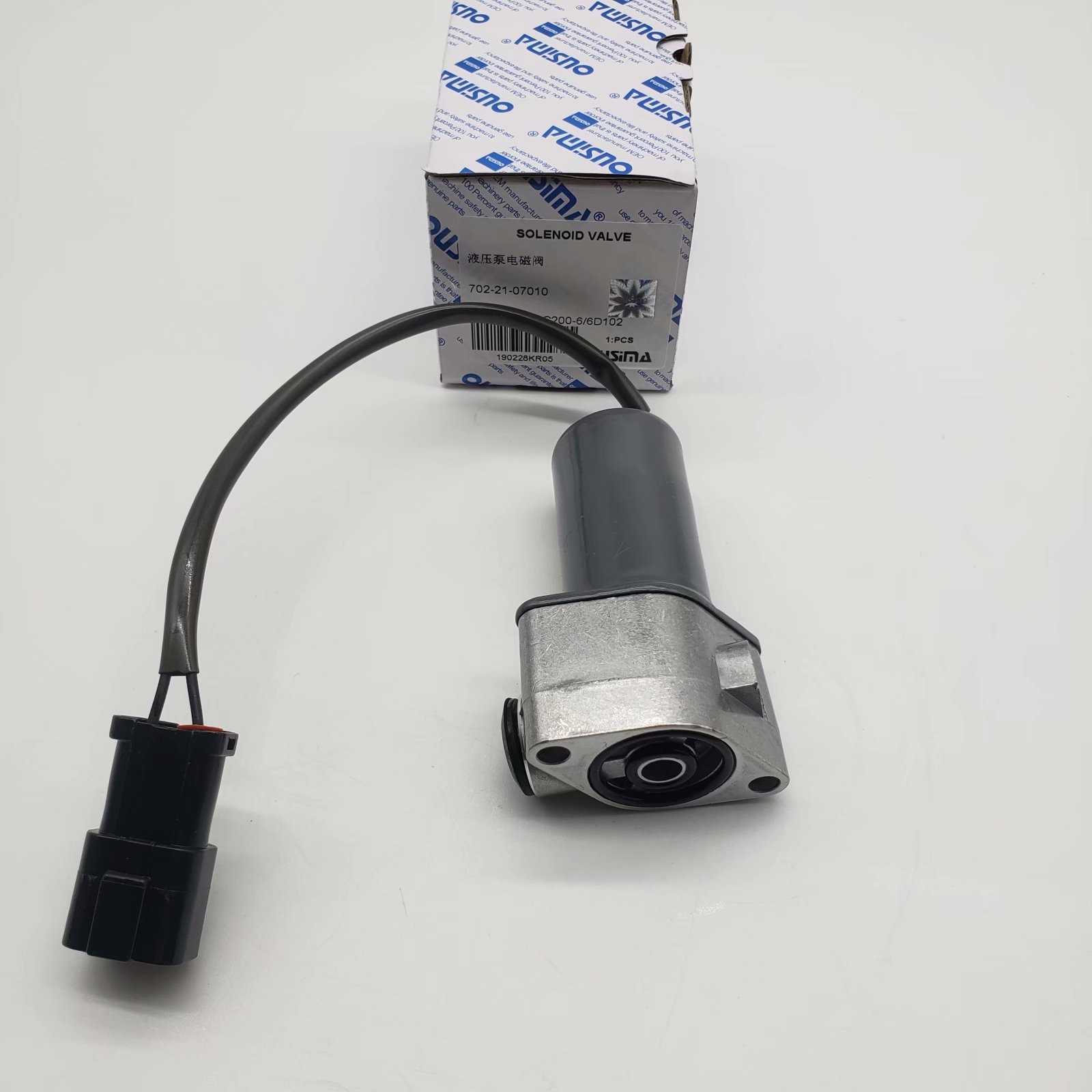 OUSIMA 702-21-07010 Excavator Hydraulic Pump Solenoid Valve For Komatsu PC200-6 6D102