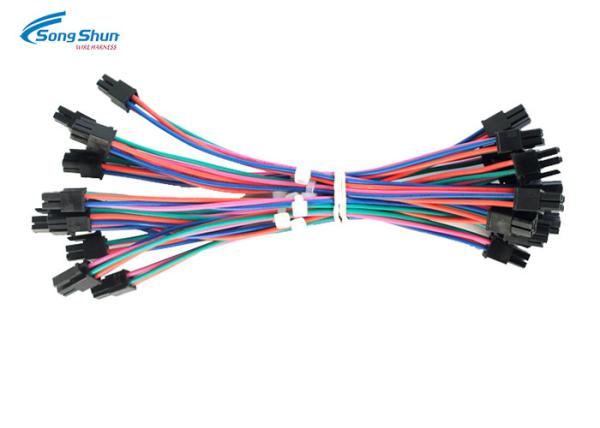 Motocycle Auto Electric Wiring , 3.0mm Pitch Connector Automotive Electrical