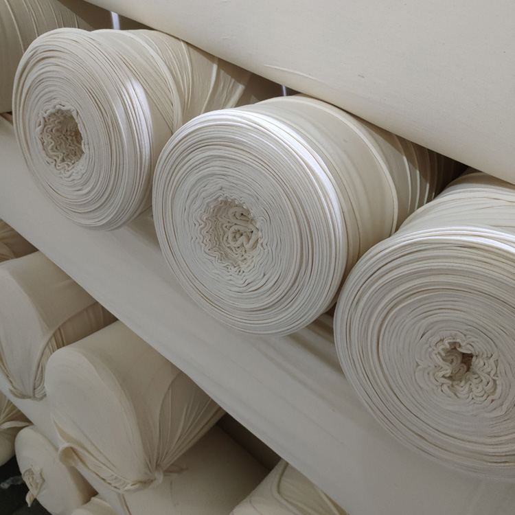 Certificated 100% Orgnaic Cotton Melange Color Gray Grey Cloth Vintage Plain Single Jersey Fabric With Light Weight