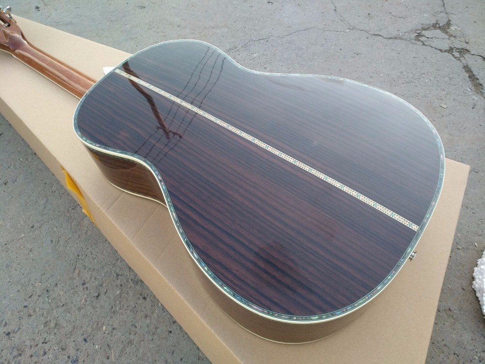 OEM 39 inches acoustic guitar 00 solid spruce parlor acoustic guitar OOO28 body AAA quality guitars