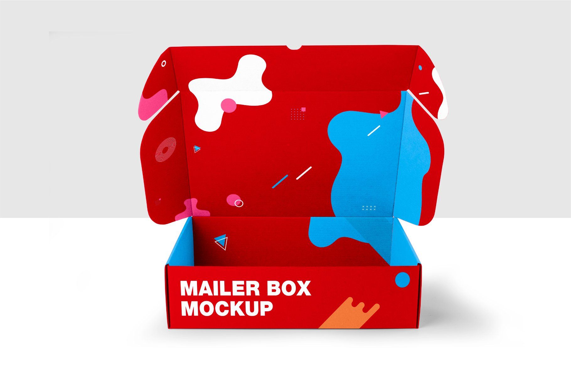 Pink Red Corrugated Mailer Box Custom Printed For Shoes Clothing
