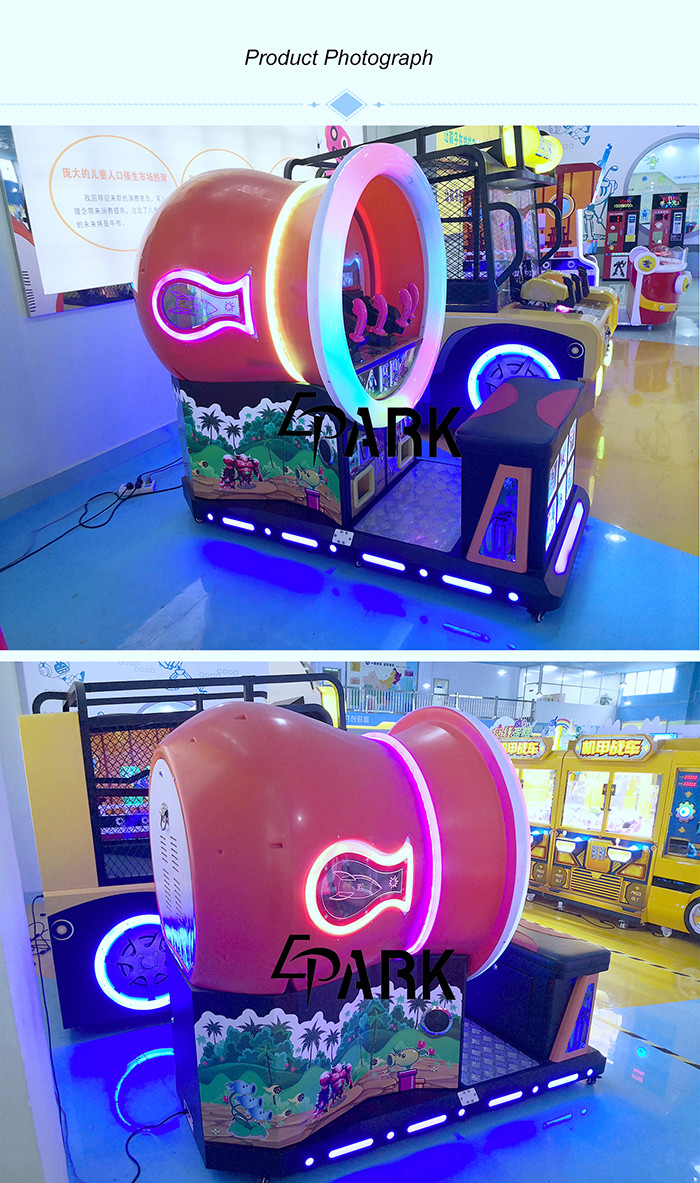Peashooter Kids Shooting Arcade Machines / 1 Player Amusement Equipment