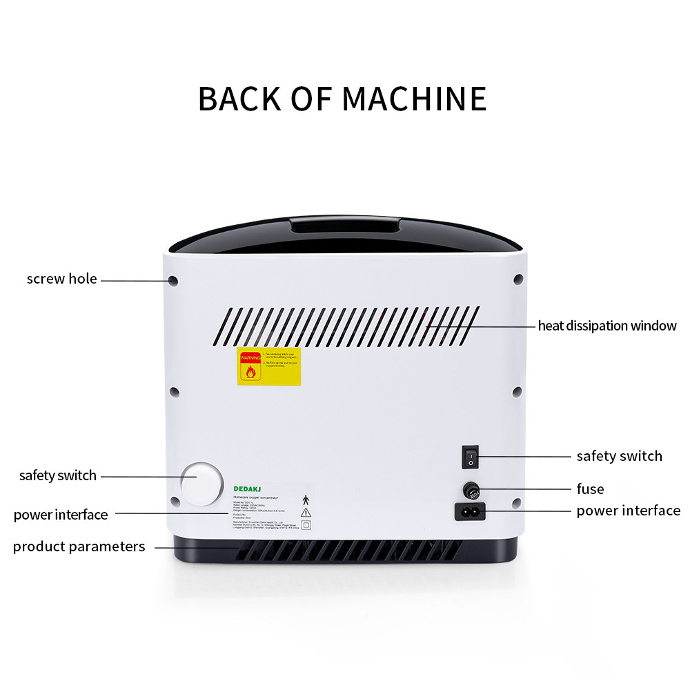 Factory Price Medical Infrared Control 1-7L 90% Portable Oxygen Concentrator Generator