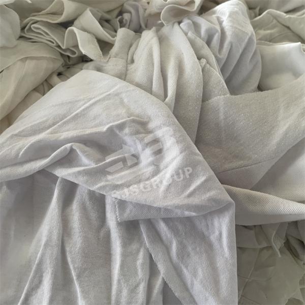 Grade A ocean industrial cleaning 100 cotton textile waste cut pieces pure white