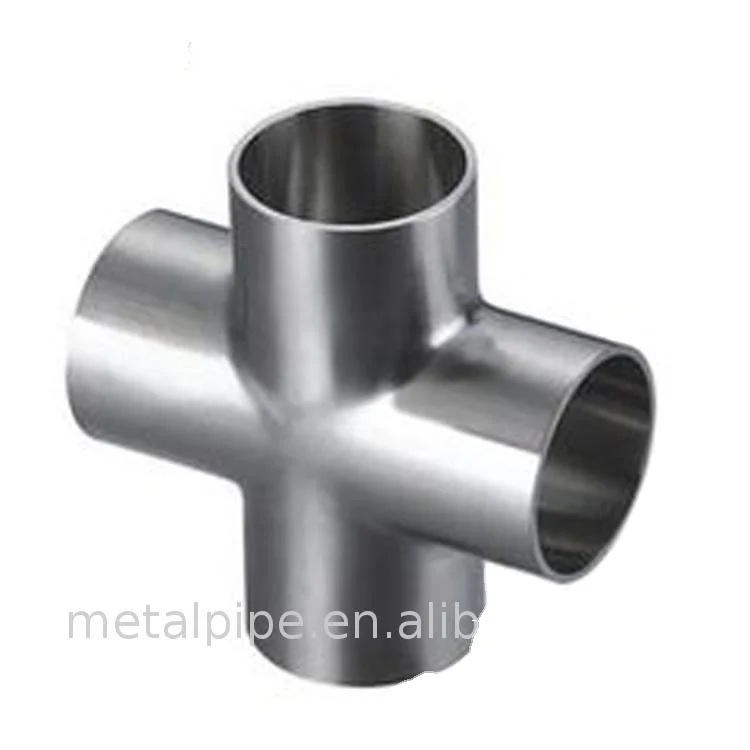 Super Duplex Stainless Steel Pipe Fittings BW Cross Tee UNS S32750 ASME B16.9 SCH10
