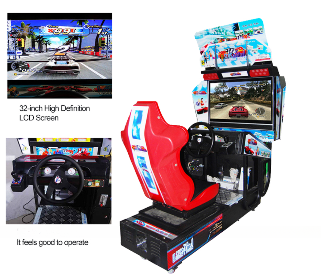 Single Player Outrun Car Racing Game Machine For Amusement Park Earn Money Online