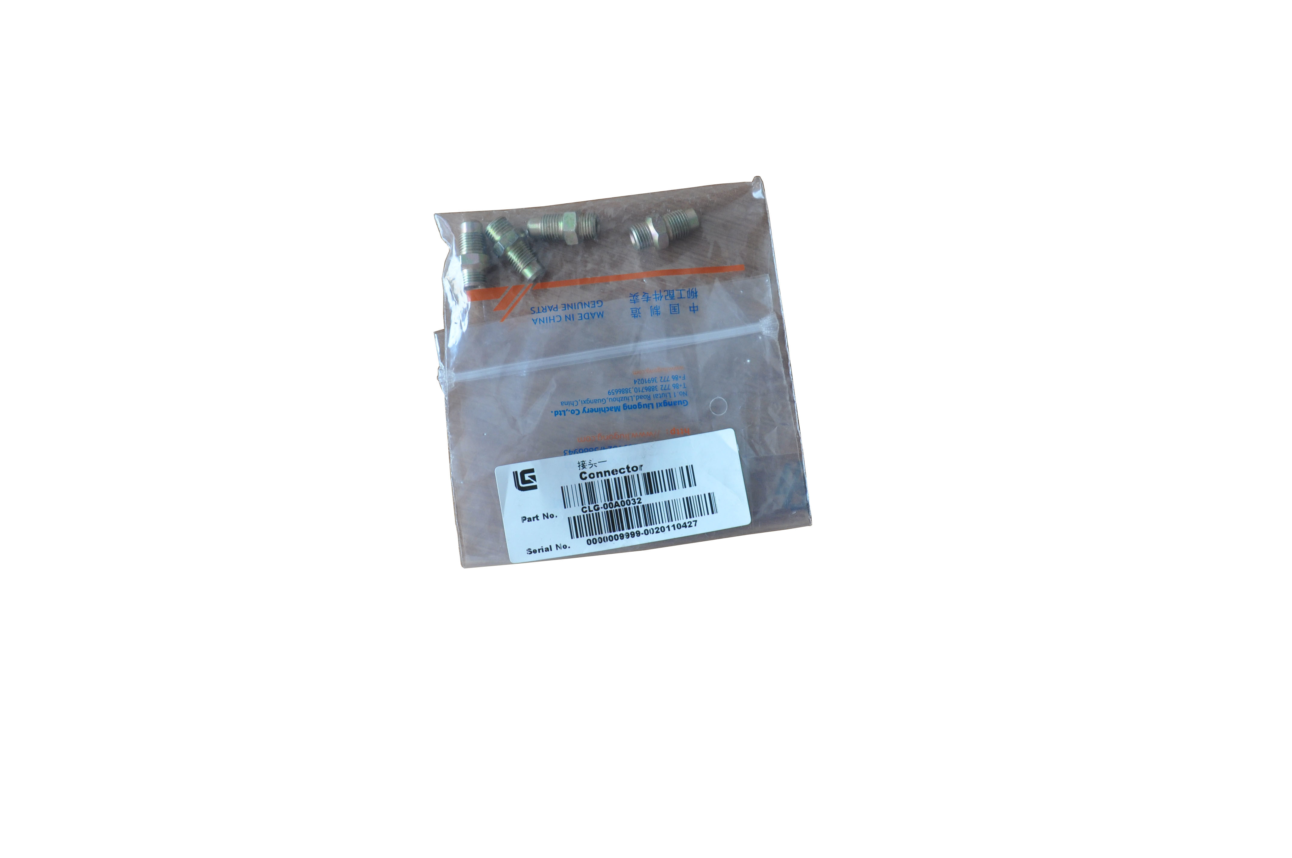 00A0032 ZL50C.8.17-5 Connector Wheel Loader Spare Parts Anti Rust