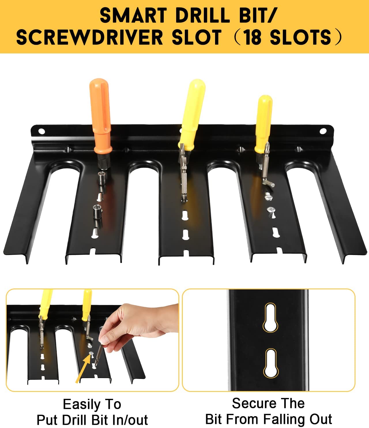 Wall Mount Impact Drivers Storage Dock for Bathroom Power Tools Storage Organizers