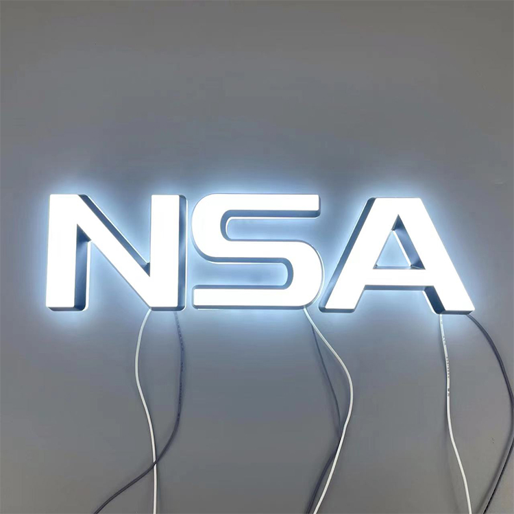 3D Signage Company Background Wall Wedding Decoration 3D LED Advertising Light Words