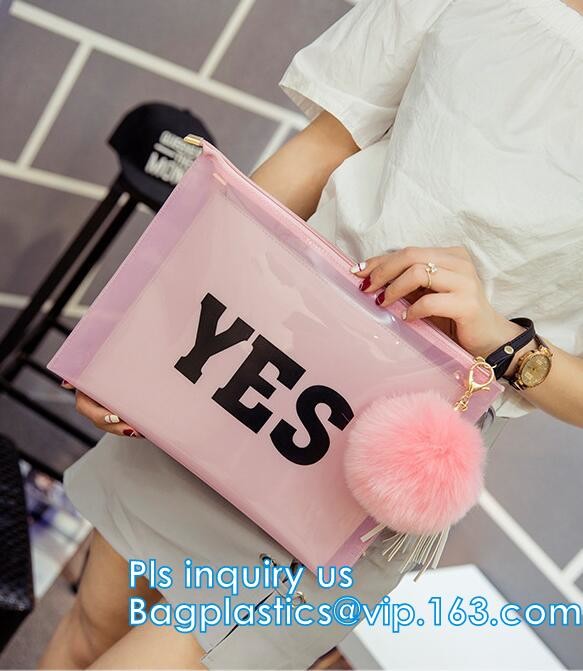 printed OEM logo slider zip lock bags, Slider Undergarment Bag With Lock, vinyl pvc A4 file bag with slider Zip lockkk