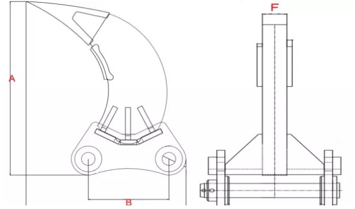 Q355B Hydraulic Vibrate Ripper For PC / PC Excavator Ripper Tooth