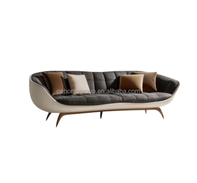 Modern Upholstered 2 3 Seater Sofa Light Luxury Living Room Lounge Loveseat Sofas Leather Couch Set Furniture