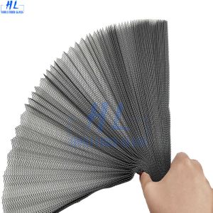  Yarn Diameter FB 0.28MM PE 0.19MM Customizable Folding Screen Mesh Suitable for door flys creen and Easy Installation Manufactures