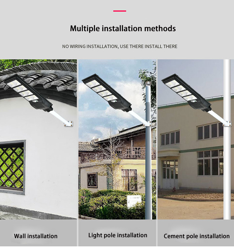 All In One Solar Light LED Street Light Ip65 600w Solar Street Light Bright White
