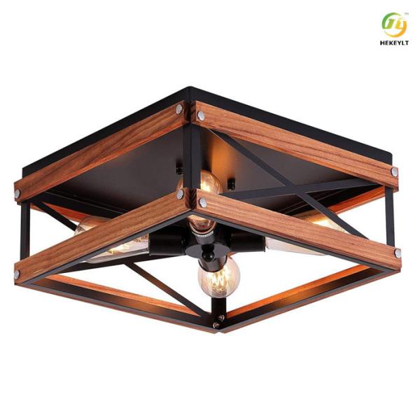 Retro American Rustic Industrial Style Wrought iron Black Restaurant Ceiling
