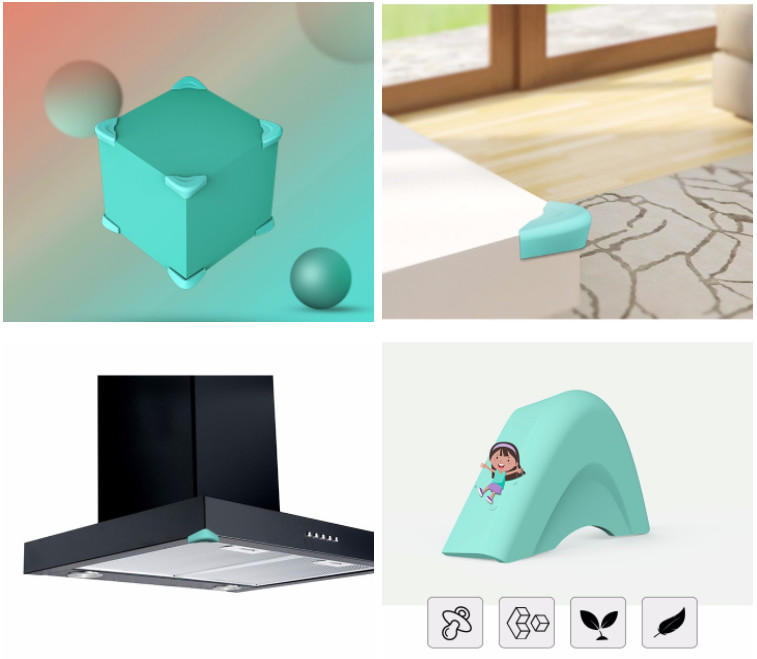 Furniture Corner Crescent Silicone Collision Angle Baby Safety Corner Guards
