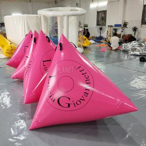 Custom Logo Triathlon Floating Inflatable Swim Buoy Inflatable Triangle Water