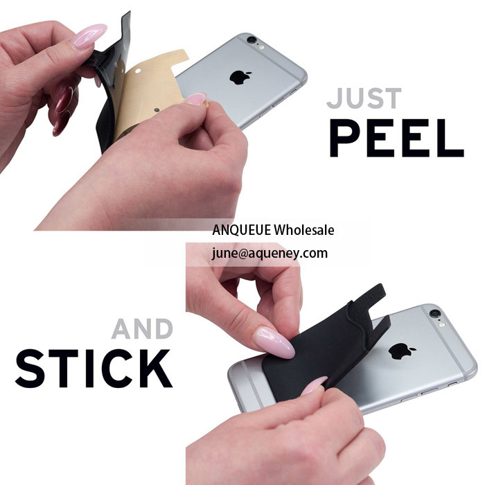 Hot selling silicone smart wallet, silicone card holder with full color printing
