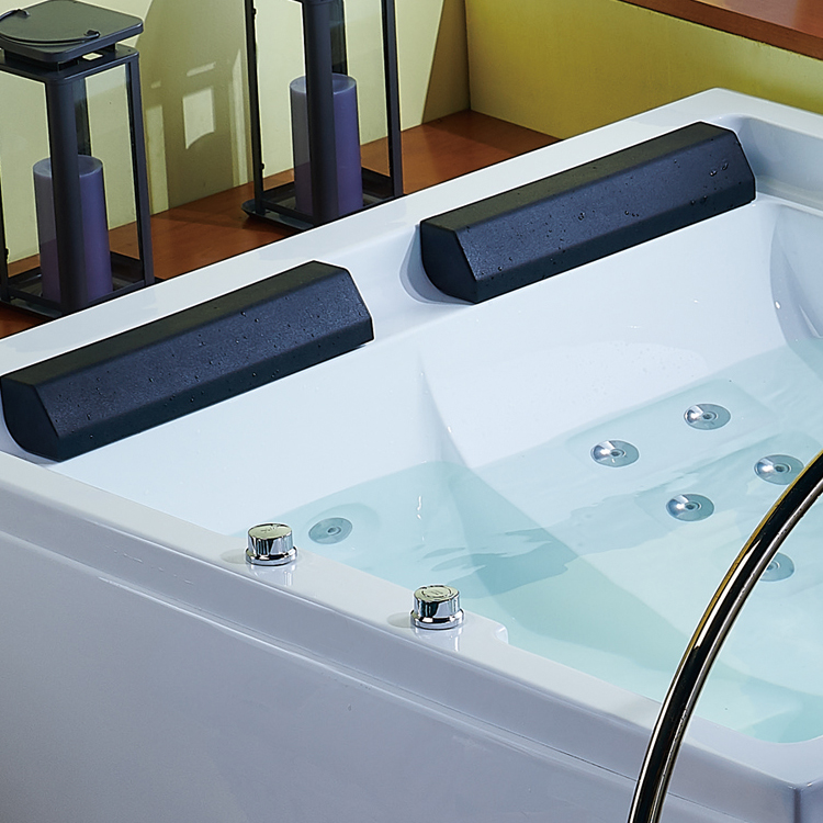 Free Standing Air Jetted Drop-In Bathtub 1700mm Acrylic Big Water Jet